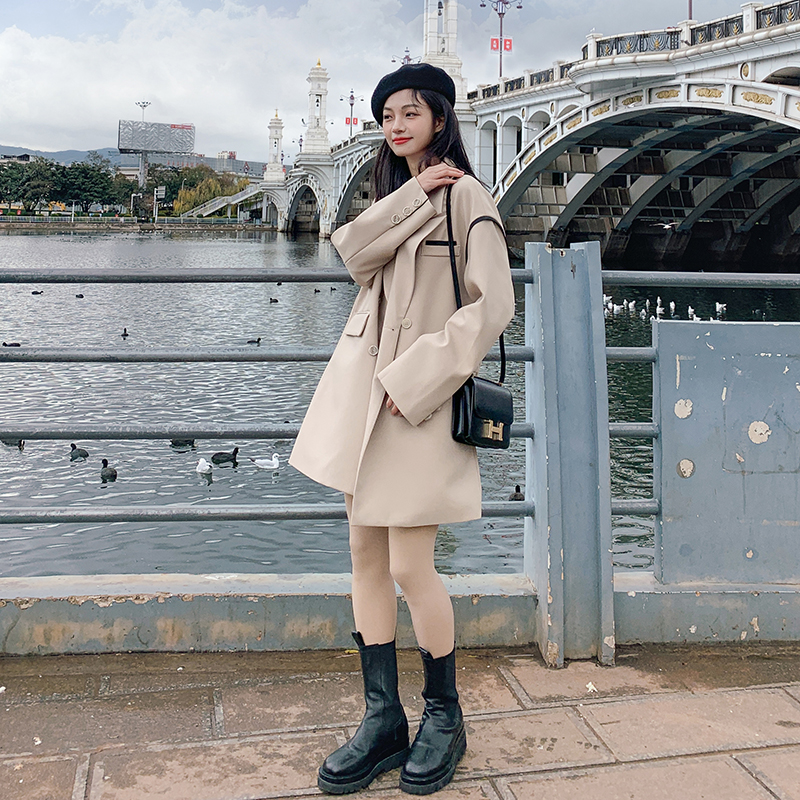 196现货拼接西装女外套A009新款P135控188提升质量，女装西装，昱喆服饰