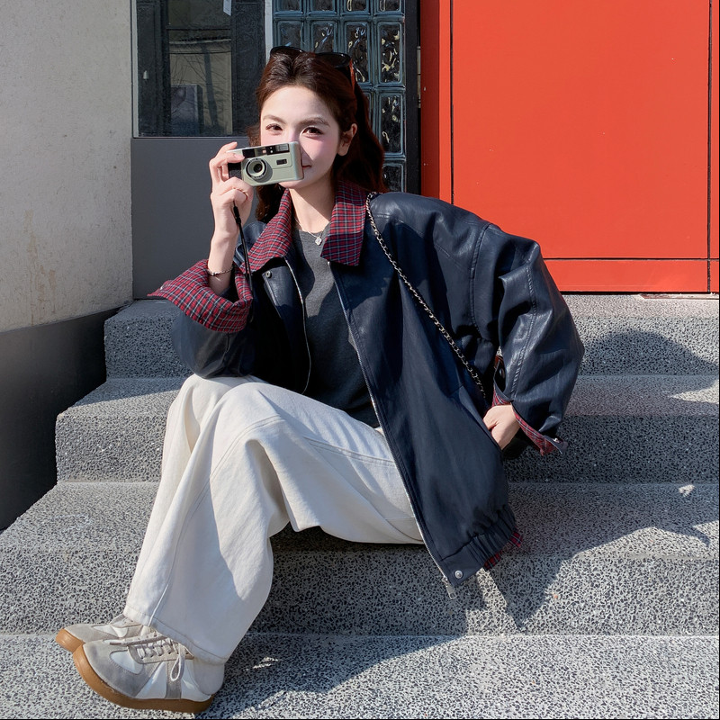 现货皮衣短外套女2C512-7019新款P180控279,商品下架区,昱喆服饰