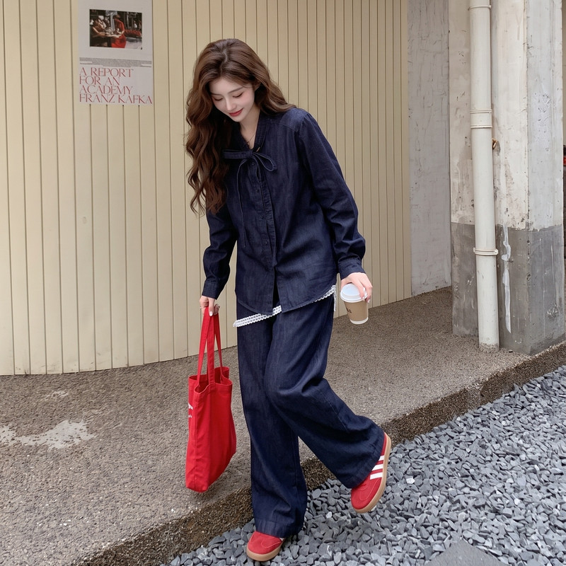 现货时尚套装两件套牛仔套装2C512-1107-P175-K268,女装套装/套裙,昱喆服饰