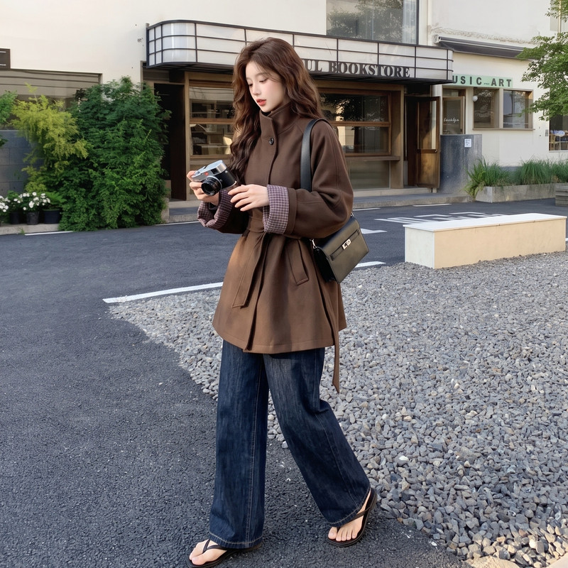 现货中长款外套女2C512-7005-P180-K279,女装短外套,昱喆服饰