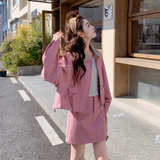 196现货新款粉色时尚外套套装7018新款P190控295，女装套装/套裙，昱喆服饰