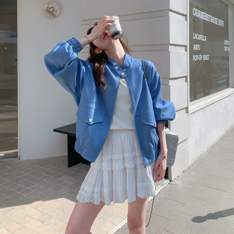 现货仿牛仔短外套女2C512-7012新款P165控258,女装短外套,昱喆服饰