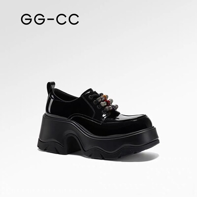 【林允同款】GGCC洛克复兴2025年秋季新款复古厚底乐福鞋女小皮鞋