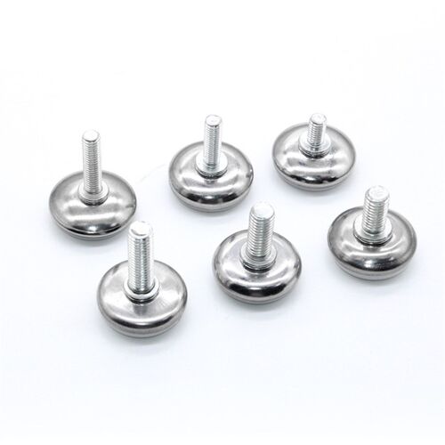 M6M8M10白底l可调脚家具脚垫货架调节脚螺丝脚橱柜脚桌椅调平脚垫