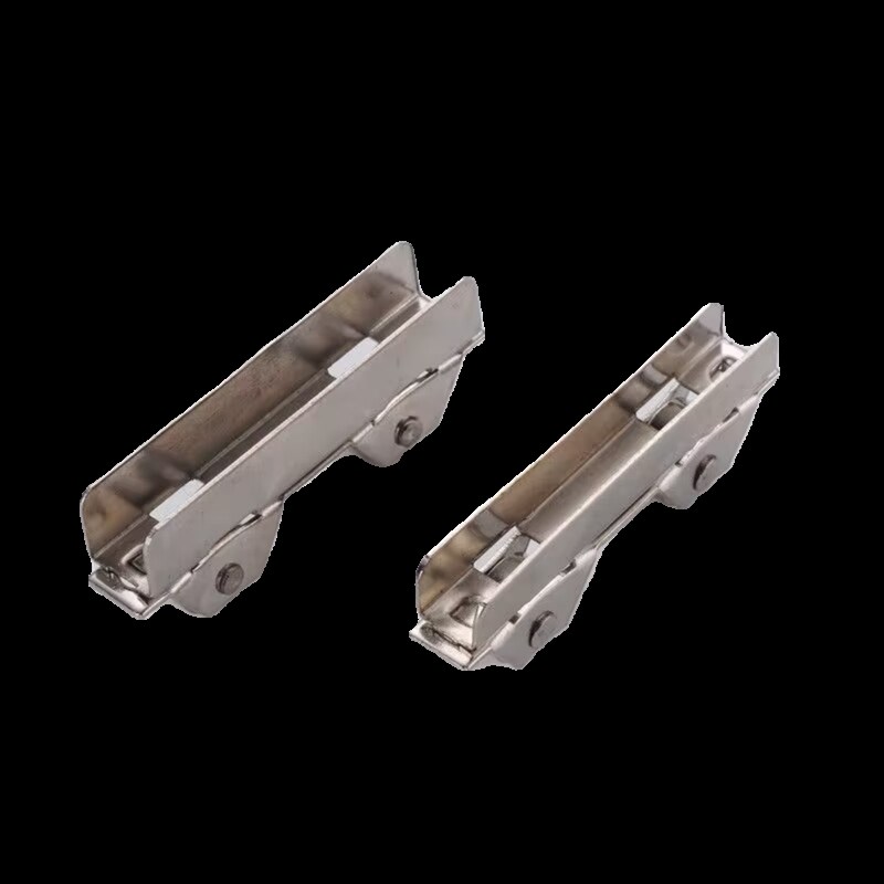 不锈钢5mm6mm8mmm玻璃滑轮飞机夹轮3厘玻璃移门展示柜橱柜推拉轮