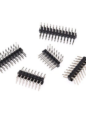 弯排针间距2.54mjm双排弯针90度弯脚连接器2x2p/3/4/5/6/10/20/40