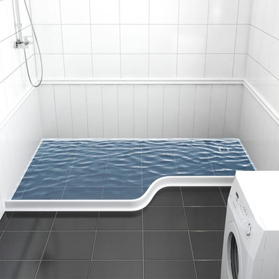 洗澡间防水隔板阻水淋浴房卫生间干湿分离隔断挡水条浴室地面自粘