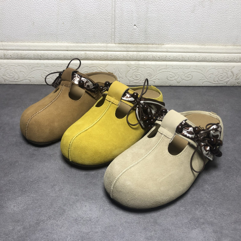 撤柜断码处理女鞋2026春季款时尚复古风百搭平底串珠勃肯包头拖鞋,女鞋,包头拖,淘宝优惠券,粉丝福利购,淘宝优惠卷