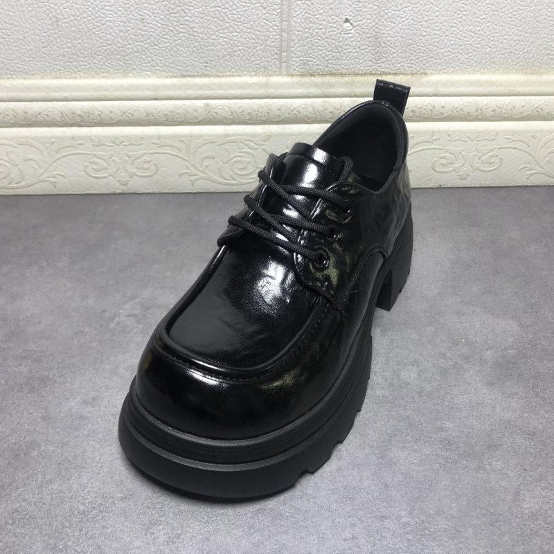 撤柜断码处理女鞋2026春季新款时尚英伦风圆头系带厚底深口女单鞋,女鞋,深口单鞋,淘宝优惠券,粉丝福利购,淘宝优惠卷