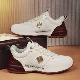 MEIDOSHAFANSI/美杜沙梵斯新款轻奢皮面时尚男女运动休闲鞋DF-003