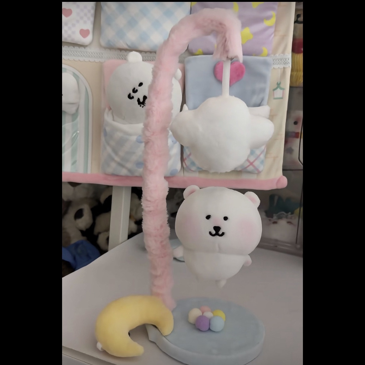 悬浮小熊夜灯爆款自嘲熊可爱公仔一整套毛绒玩偶公仔玩具卡通玩偶