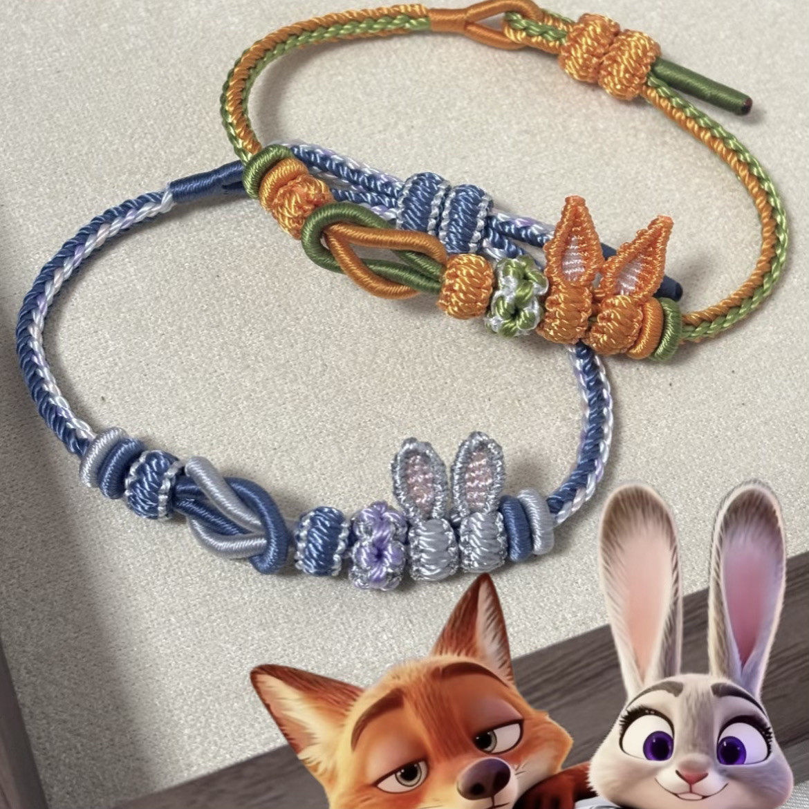 疯狂动物城朱迪尼克手绳儿童高颜值配色精致送女友手链情侣款手绳,模玩/动漫/周边/娃圈三坑/桌游,动漫挂件/文具,淘宝优惠券,粉丝福利购,淘宝优惠卷