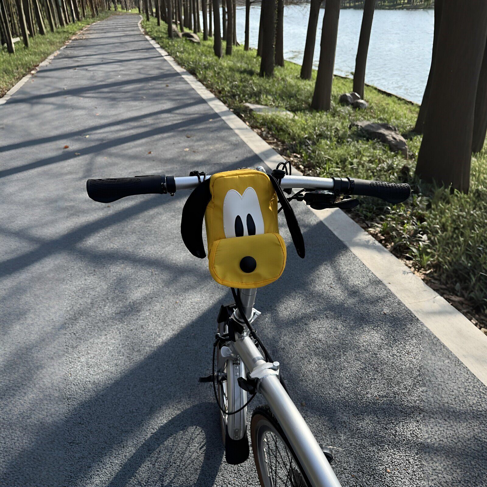 卡通可爱小狗自行车包公路车耐磨骑行收纳包公路车趣味小配件装饰