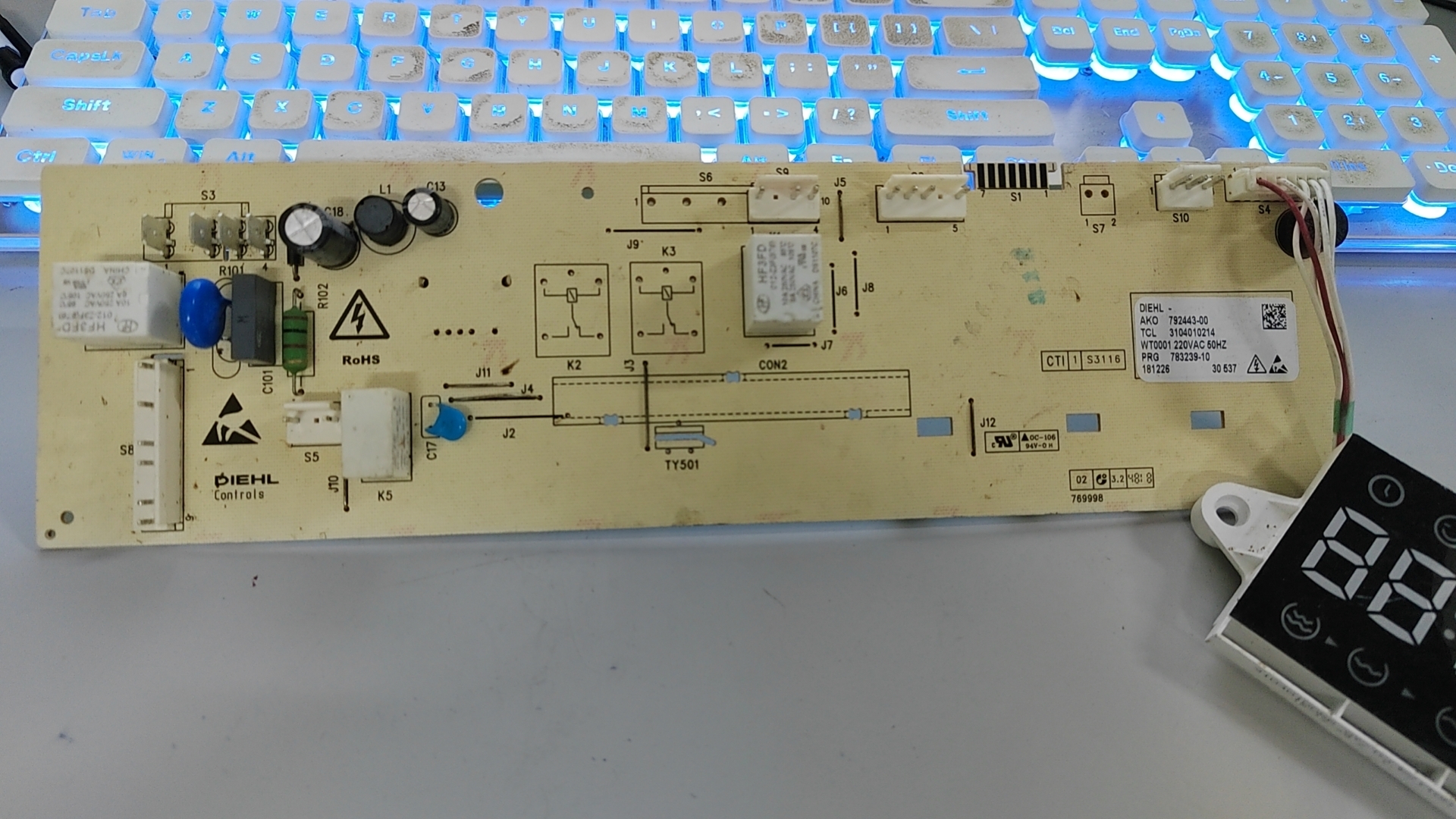TCL滚筒洗衣机电脑板XQG80-P300B直流变频显示板主板/3104010214