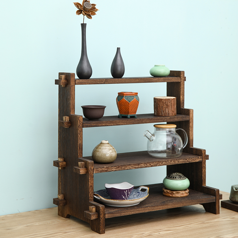 桌面中式禅意简约现代博古架