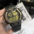 Ae-1400Wh-9A Black Gold Contrasting Color