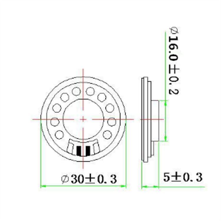 YY28/30MM喇叭扬声器8欧1.5-2W点读笔行车记录仪门铃报警器游戏机
