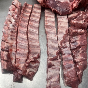 土猪排骨6斤默认连剁分3包 排2包脊1包