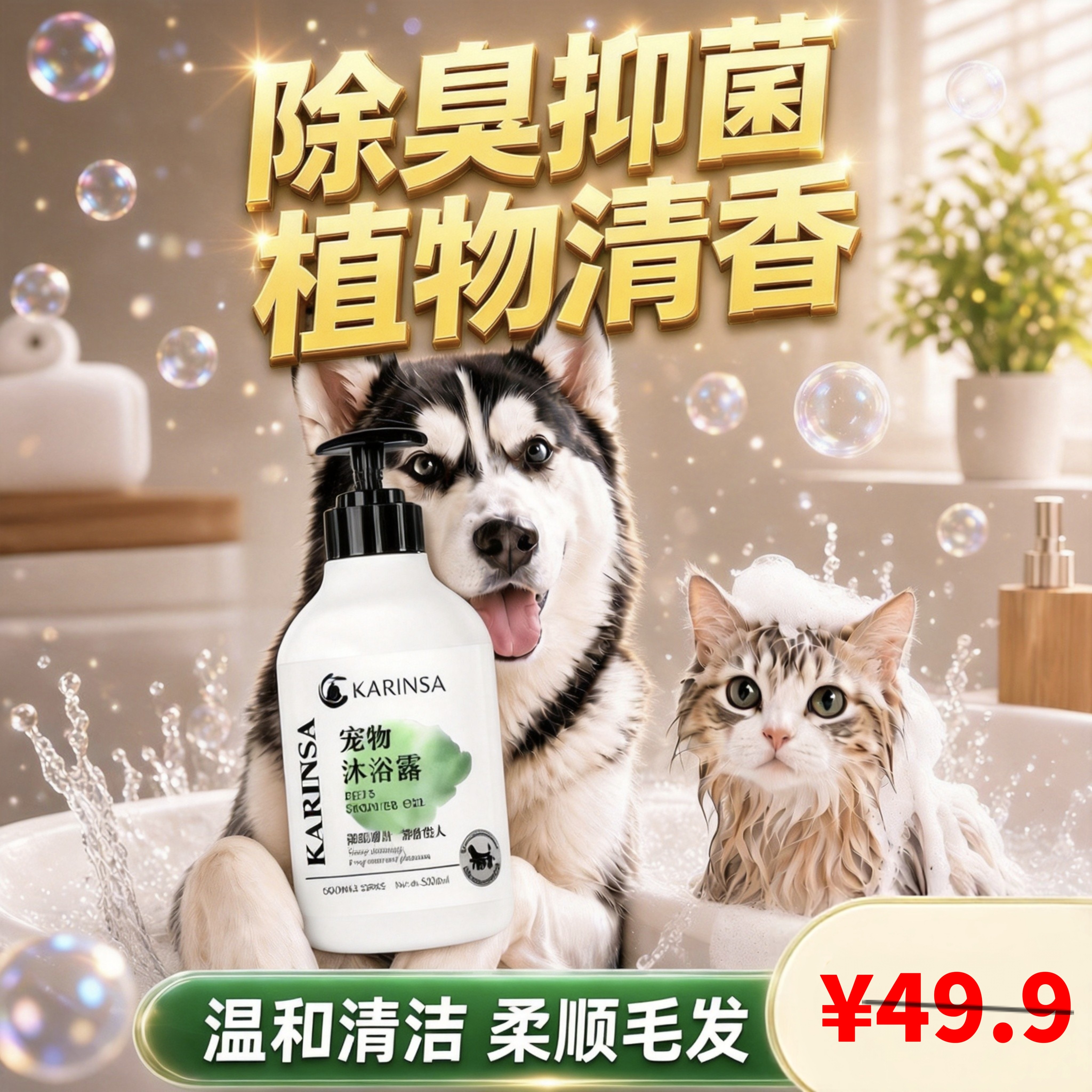 猫狗专用抑菌止痒除臭留香沐浴露