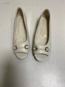 夏季 真皮鱼嘴鞋 小坡跟简约款 出口欧美取消订单 浅口女单鞋 马街扣