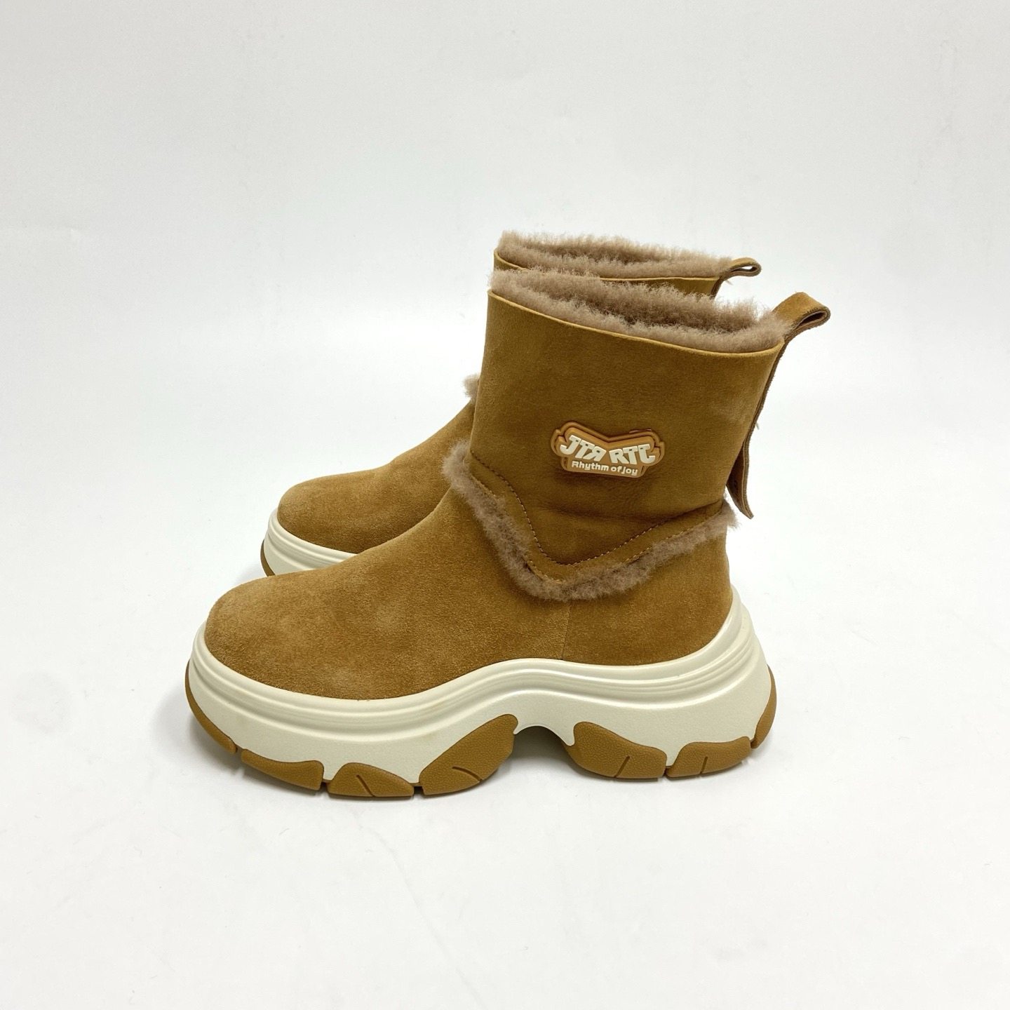 少量原单 冬季厚底羊毛雪地靴女短靴加绒保暖毛毛靴休闲增高棉鞋,女鞋,时尚雪地靴,淘宝优惠券,粉丝福利购,淘宝优惠卷