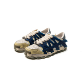 百搭小白鞋 正品 复古做旧款 脏脏鞋 英国潮牌厚底增高时尚 运动板鞋