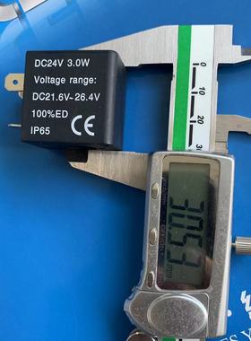 4V210-08电磁阀通用型单独线圈AC220V 4.5VA DC24V 3.0W高度30MM