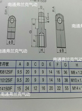 亚德客I接头F-M08125IF F-M10125IF  F-M14150IF