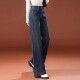 女高端裤 子2025新款 十三行爆款 广州新塘微喇牛仔裤 直筒阔腿梧桐裤