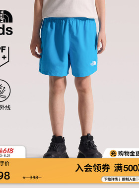北面儿童运动短裤子男女童CLASS V户外防晒新款TheNorthFace|8F8H