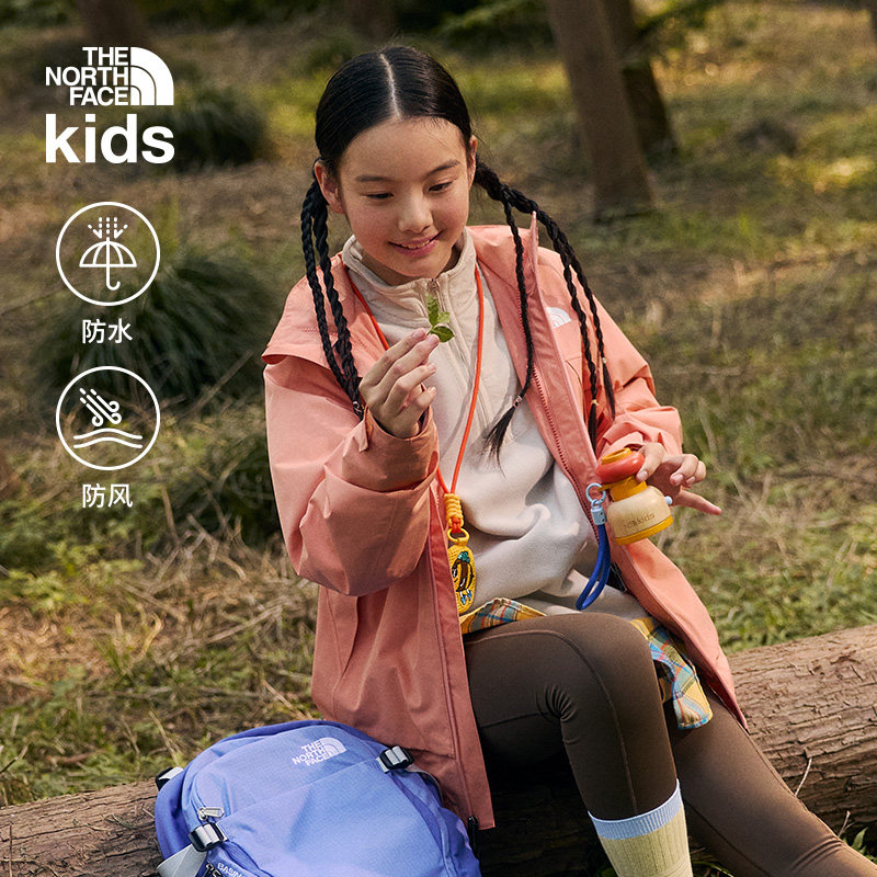 北面童装Cascade男女儿童冲锋衣防水硬壳外套TheNorthFace|8DXM - 实物图