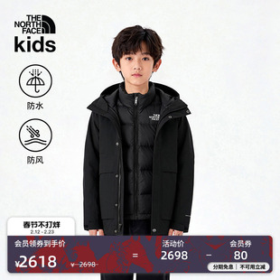北面童装男女儿童冲锋衣三合一羽绒服内胆防水TheNorthFace|8DXT