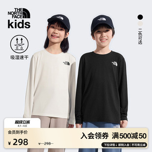 北面儿童速干长袖 7户外透气新款 TheNorthFace 8EB8 T恤男女童24