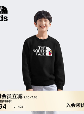 北面童装儿童小熊印花卫衣男女户外保暖春款TheNorthFace|8F15