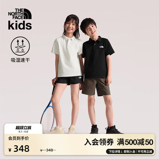 北面儿童速干POLO衫 运动户外新款 TheNorthFace 8GZM 男女童短袖