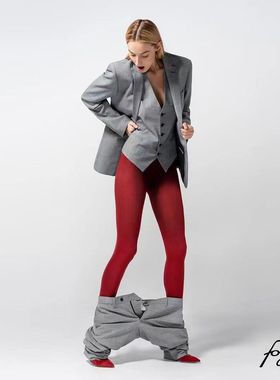 限量色停产瑞士芙歌Fogal情侣天鹅绒半透明连裤袜Opaque 30 138