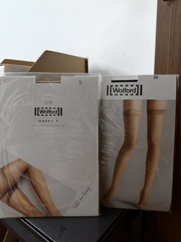 奥地利Wolford NAKED 8丝滑拉伸尼龙窄袜口防滑长筒袜 20530
