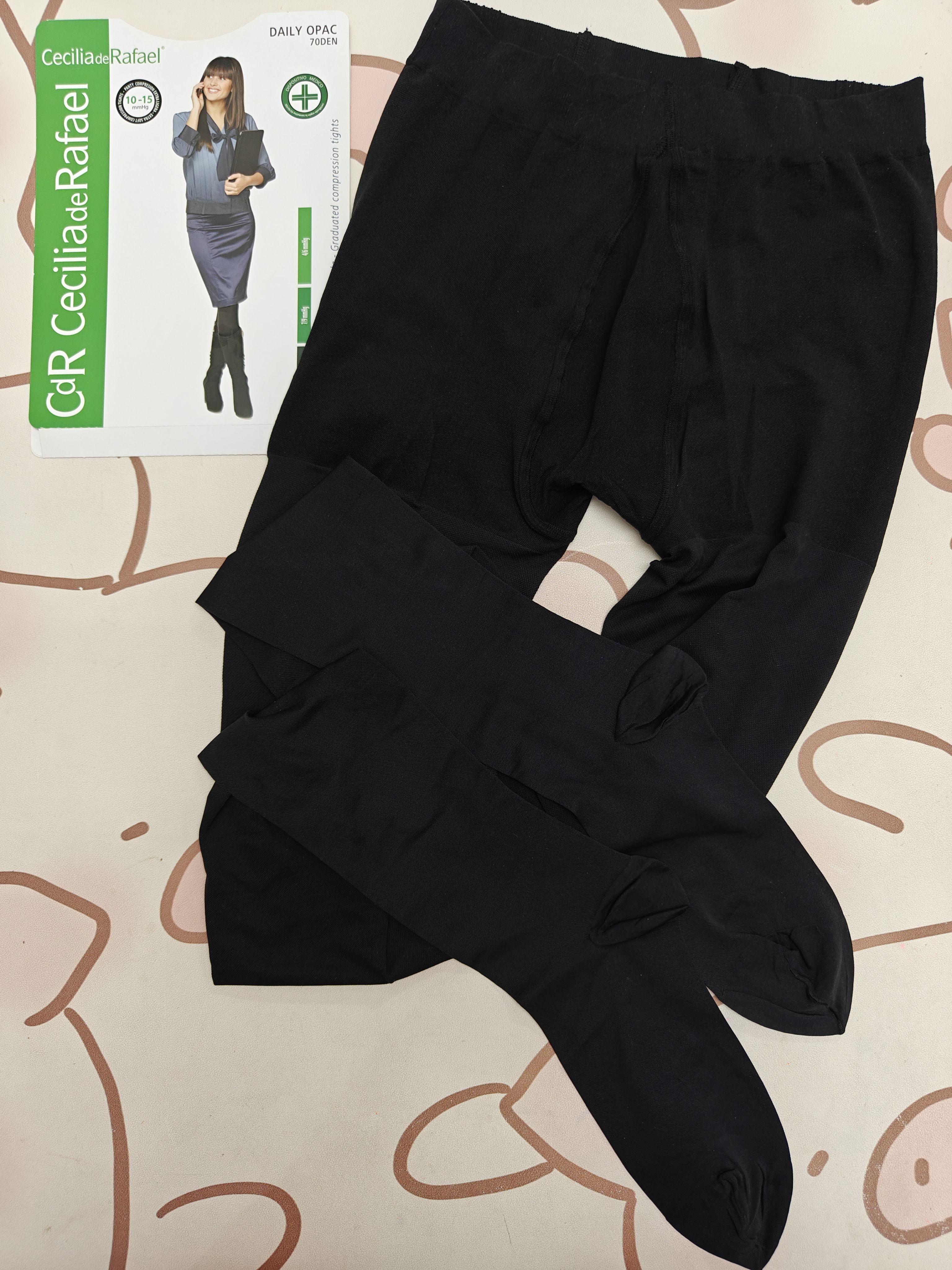 5码臀部加裆 停产西班牙CdR DAILY OPAC 70D 蜂窝织法 微压连裤袜