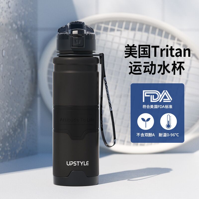 夏季tritan學生運動水杯子男防摔塑料茶杯大容量水瓶便攜健身水壺_世貿家居專營店_餐飲具