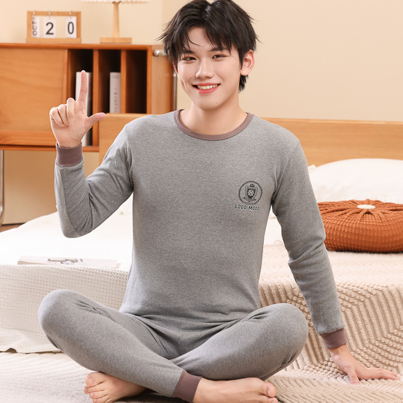 男大童内衣套装全棉秋冬季