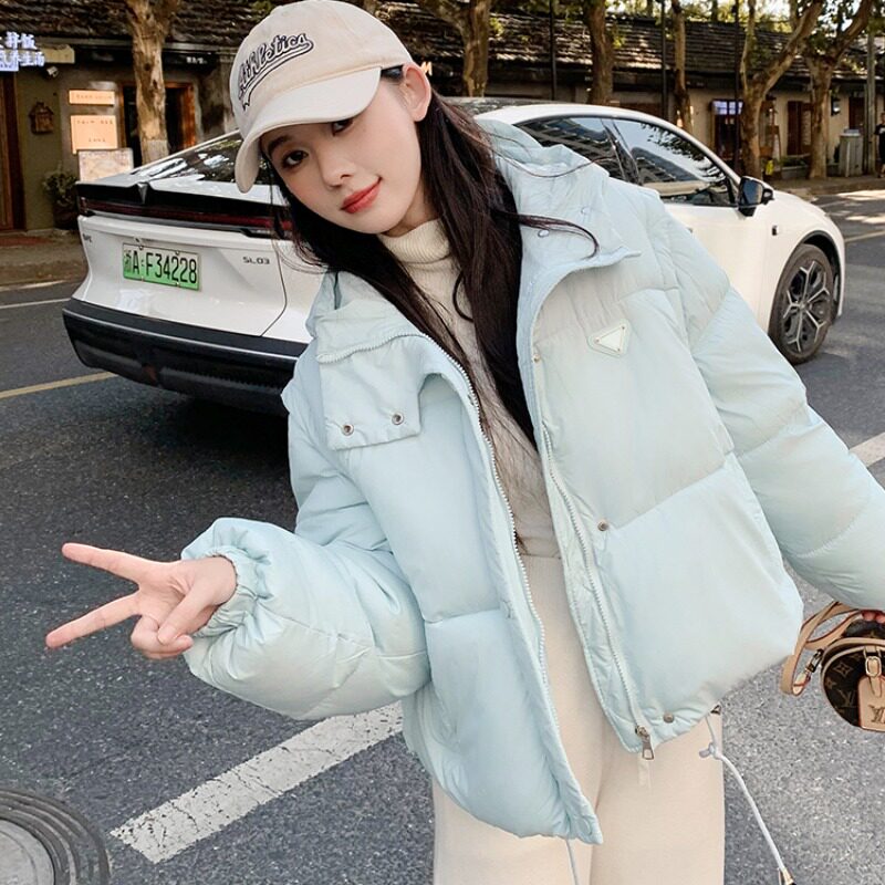 冬季新款韩版短款棉服女可脱卸网红时尚泡芙马甲外套
