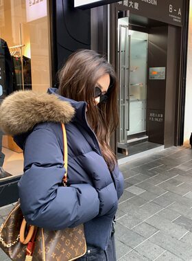 新款收腰版羽绒棉服女冬季短款小个子韩版棉服修身外套