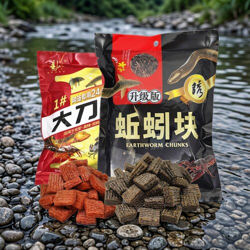 四季王蚯蚓块大刀肉鱼虾诱饵