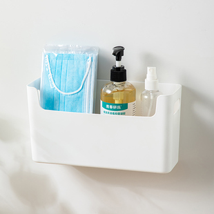 壁挂门口消毒液置物架放口罩酒精喷雾分装小瓶收纳盒家用整理架