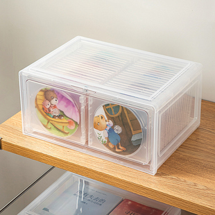 CD收纳盒防尘碟片架子专辑展示柜光盘收纳箱游戏光碟收纳DV唱片盒