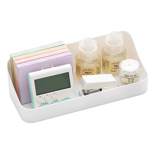 墙壁收纳盒壁挂式墙上置物盒侧边办公室文具书桌小盒子粘贴置物架