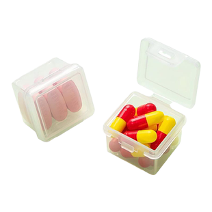 创可贴收纳盒碘伏棉签药盒便携出差棉棒防尘迷你长条透明小盒子