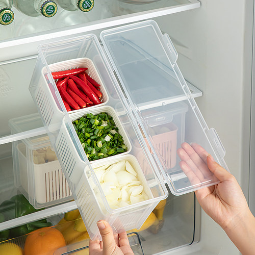 葱姜蒜保鲜盒沥水盒备菜盒