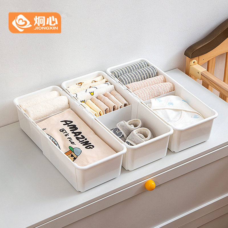 宝宝袜子鞋子玩具口水巾尿不湿收纳盒婴儿尿布纸尿裤儿童储物箱子图片