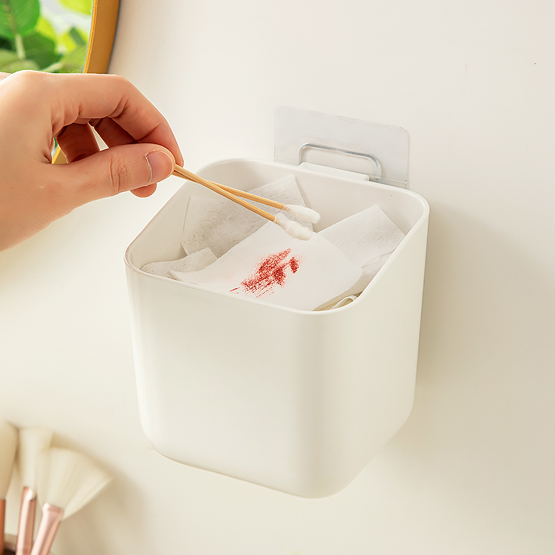 迷你桌面垃圾桶壁挂式收纳盒子
